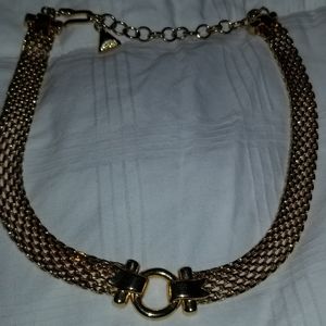 Vintage Liz Claiborne goldtone choker